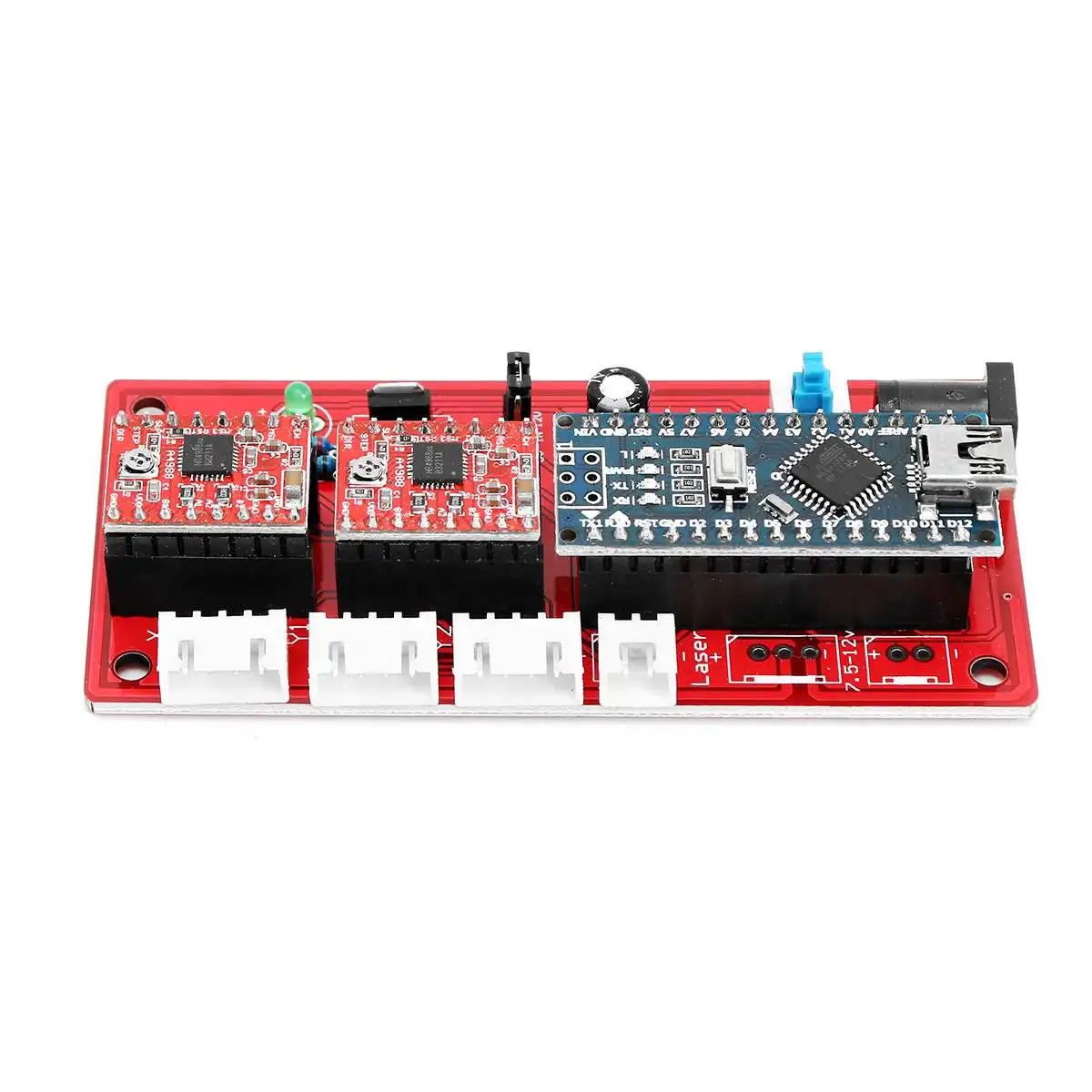 USB 2-axis control board laser driver DIY laser engraving machine motherboard supports adjustable laser module output