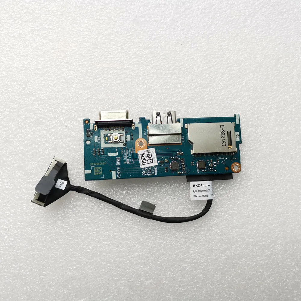 Y Store NEW Original For DELL Vostro 5468 USB SD Reader VGA Power Button Board LS-D822P 03RJG2 3RJG2 100% Tested Fast Ship