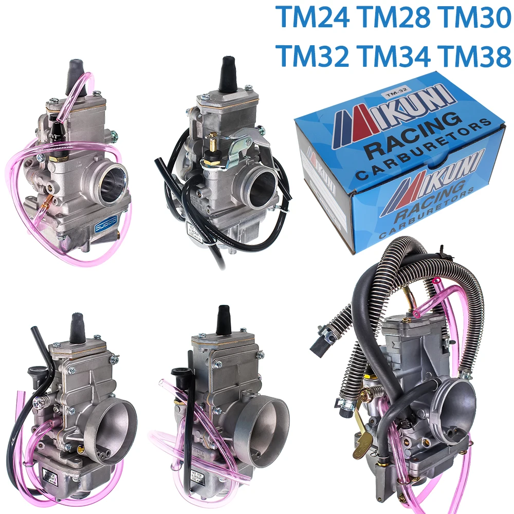 TM TMX Motorcycle Carburetor 50-650cc 2/4-stroke engine Flat Slide Smoothbore Carb Carburetor tm24 tm28 tm30 tm32 tm34 tm38