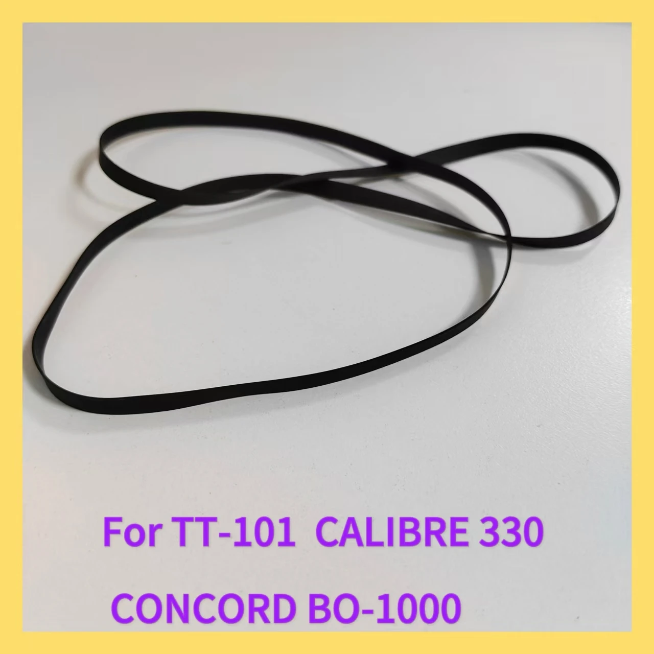 A Belt For KLH  TT-101 CALIBRE-330 CONCORD-BO-1000 Turntable Black Belt Replacement