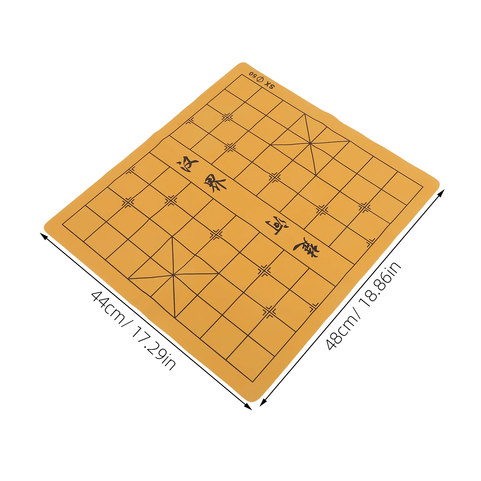กระดานหมากรุกแบบพับได้สองด้าน วัสดุผ้าลิน ดีไซน์เรียบง่าย พกพาสะดวก อุปกรณ์เสริมสำหรับเกมหมากรุก