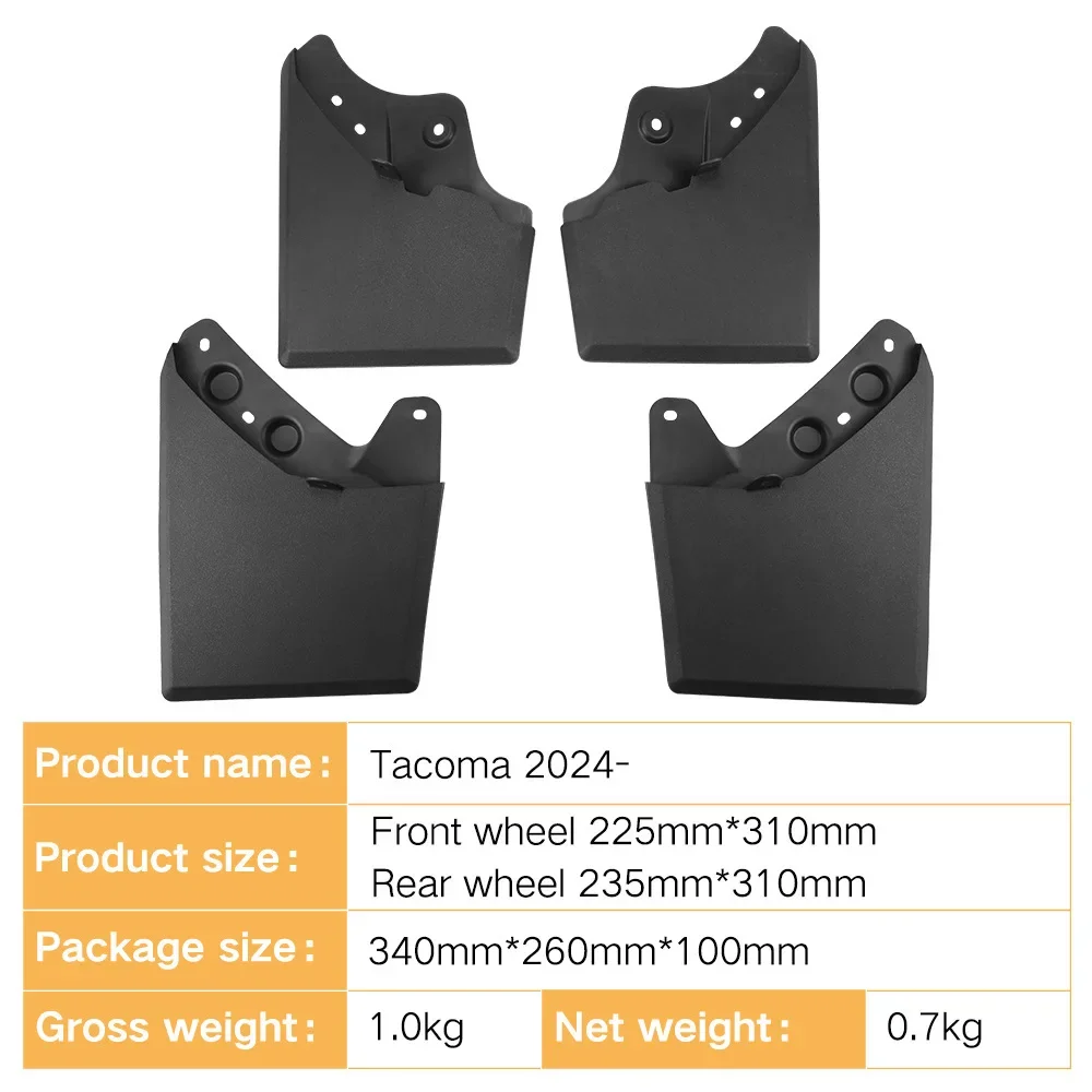 Car Fenders Are Suitable for Toyota Tacoma 2024 Car Tire Fenders Car Exterior Modification Accessories