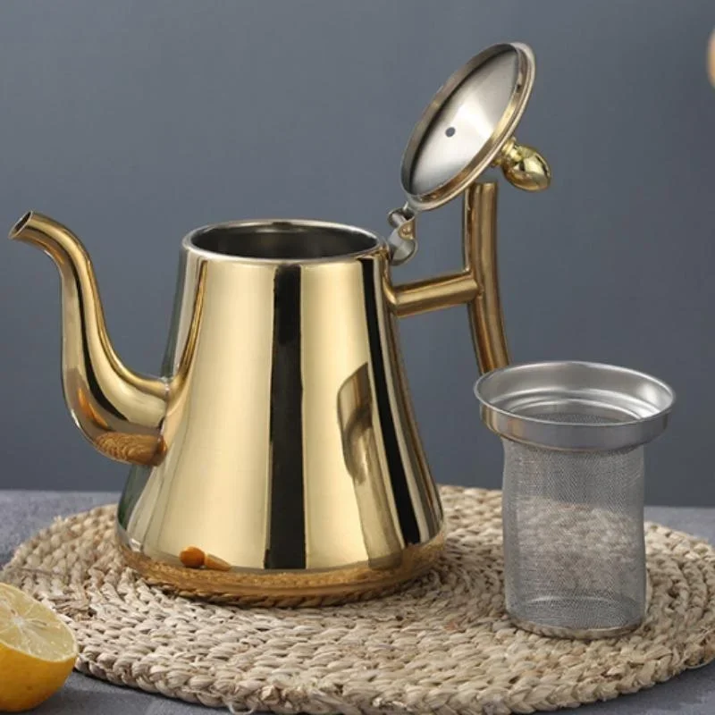 إبريق شاي سميك من الفولاذ المقاوم للصدأ ، غلاية زهور ، بوتاجاز حثي ، غلاية قهوة ، فندق ومطعم ، غلاية منزلية