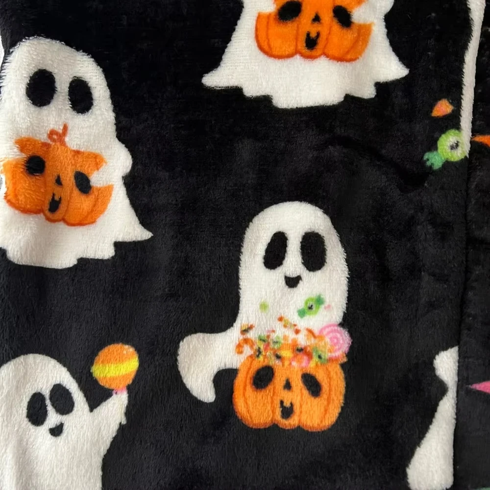 크리스마스 바지 만화 플란넬 홈웨어 가을 겨울 캐주얼 바지 여성 홈웨어 캐주얼 홈웨어