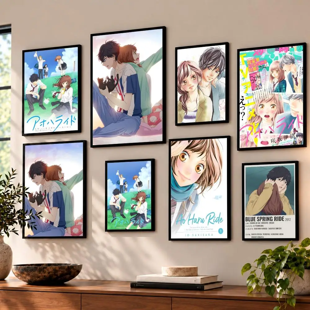 anime Ao Haru Ride Poster Poster HD Self Adhesive Waterproof Wall Art Print Bedroom Living Room Decor Gift