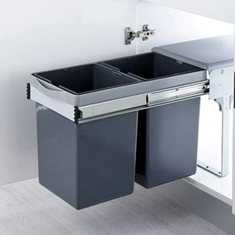 Food Residue Processor Household Luxury Large Capacity Garbage Bins Kitchen Cabinet Trash Storage Basket