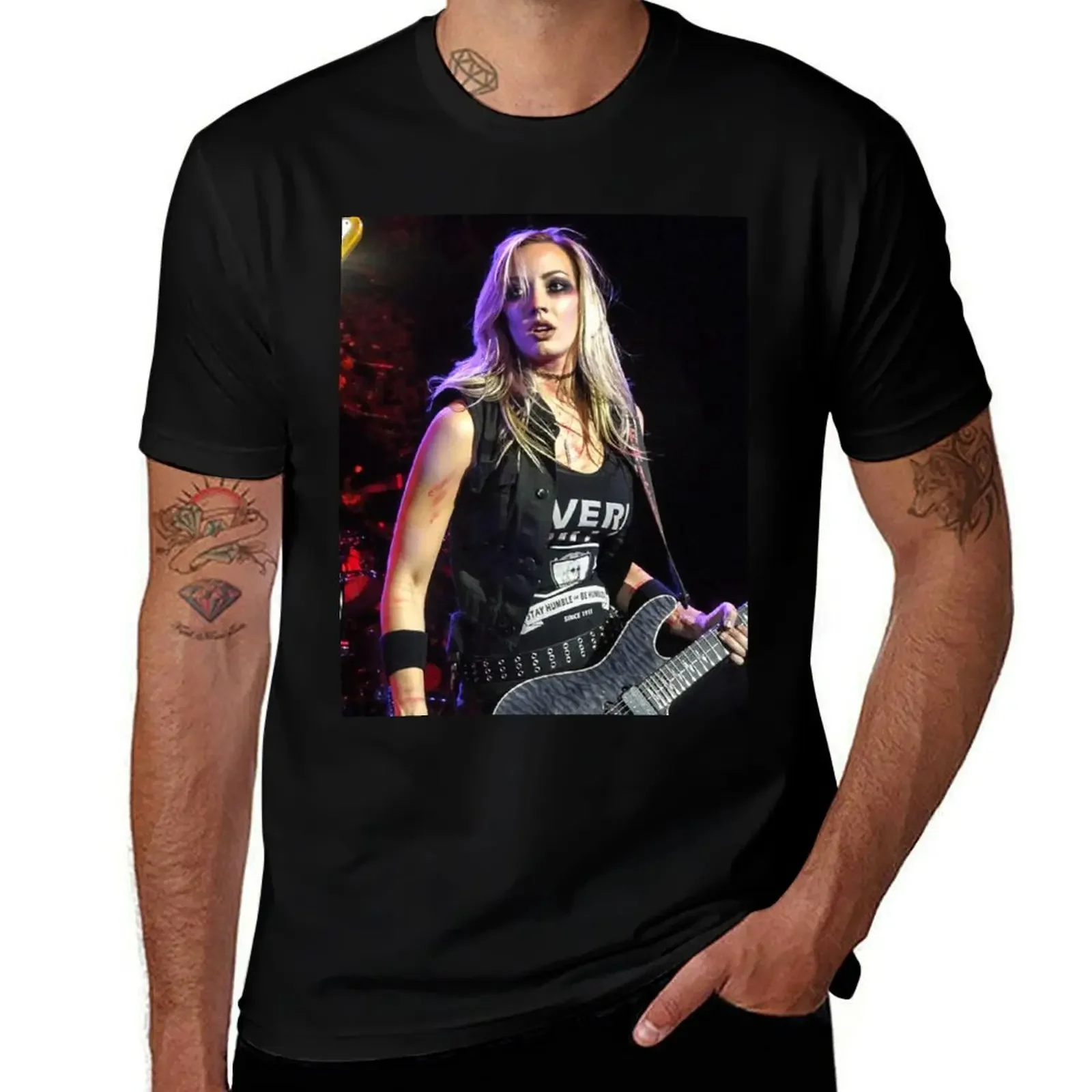 

Nita Strauss Poster Art T-Shirt oversize t-shirts man Personalized t-shirt kawaii clothes outfits for men