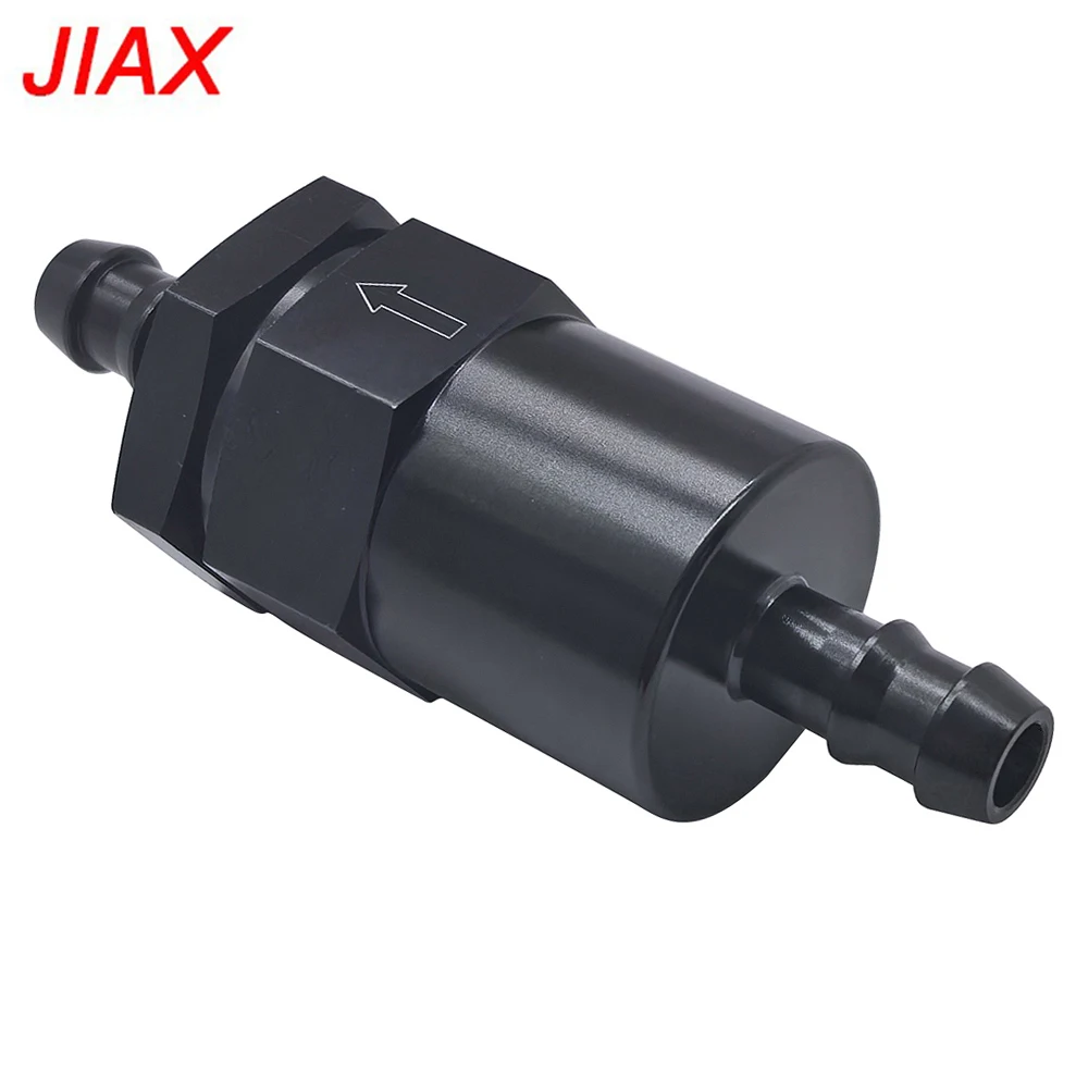 

Durable Aluminum Black 3/8 Automotive Fuel Filter Anti Corrosion 3/8 Barb Inlet Outlet Car Accessory