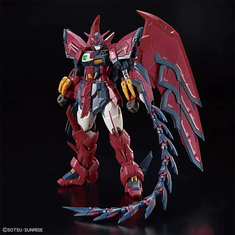 En Stock, Bandai Mobile Suit Gundam Wing Oz-13Ms RG 1/144, Figura de Acción de Anime Gundam Epyon, Modelo Coleccionable para Armar, Juguetes y Regalos