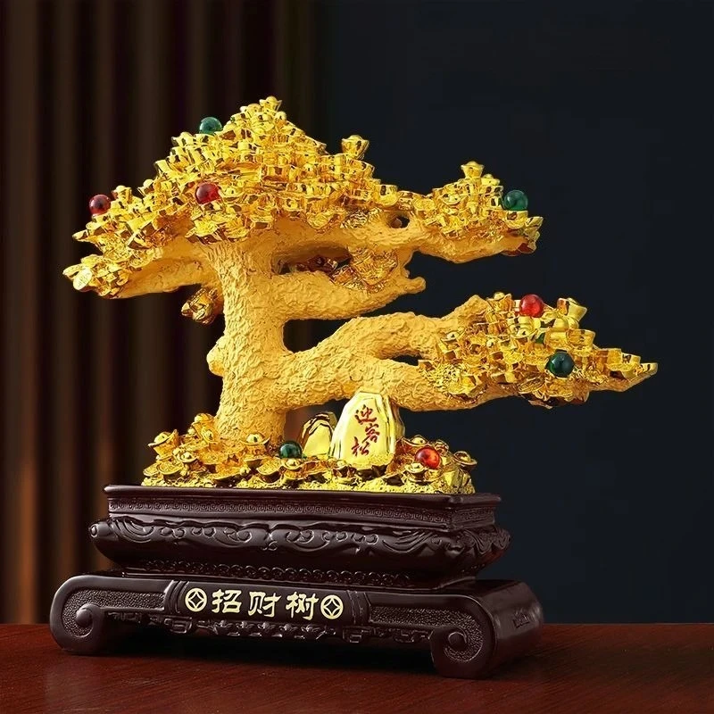 Attracting Wealth and Prosperity Tree Money Tree Ornament Living Room Bookshelf Handicrafts Cashier Decoration Housewarming Gift