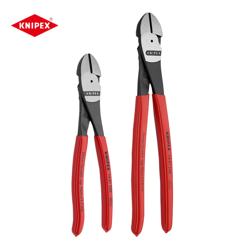 

KNIPEX High Leverage Diagonal Cutter Wire Cable Cutting Pliers Suitable for Jewelry Making Diagonal Plier NO.7401140 | 7401160