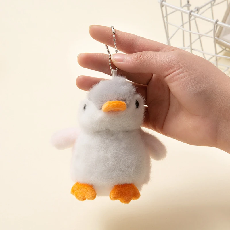 Plush Soft Stuffed Toy Keychains Cute Cartoon Penguin Doll Bag Charms Pendant Accessories Car Keyrings For Girls Kawaii Gift