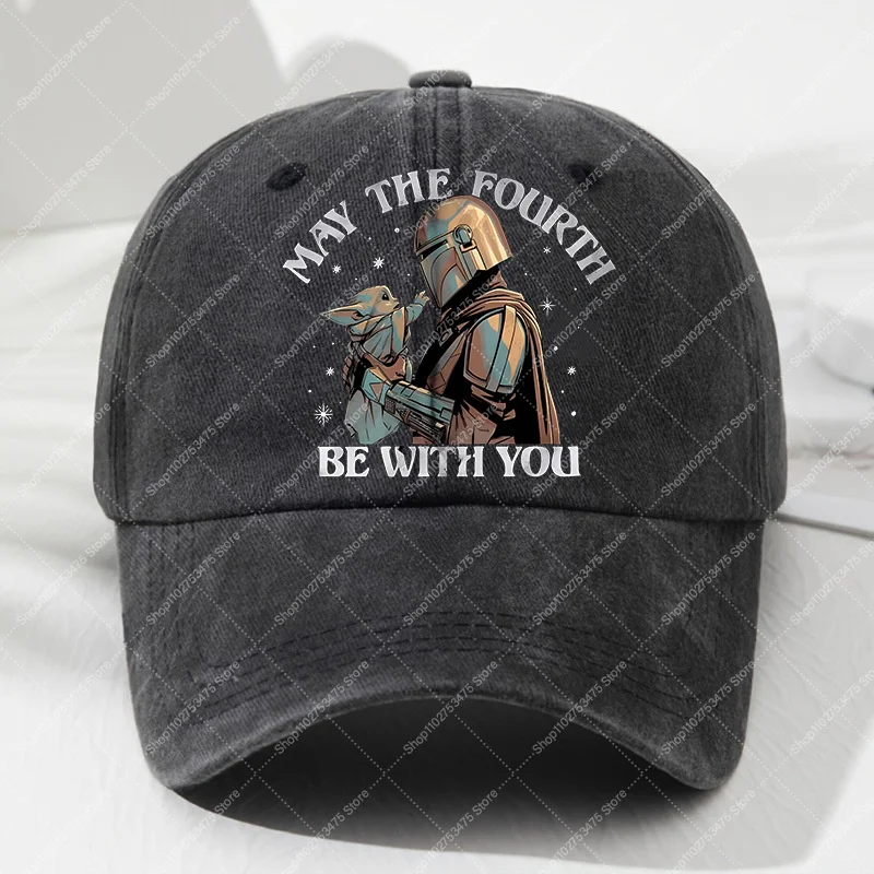 Adult Vintage Washed Hat Summer Casual Accessories Anime Star Wars Fashion Baseball Cap Women Men Cute Sunbonnet Birthday Gifts
