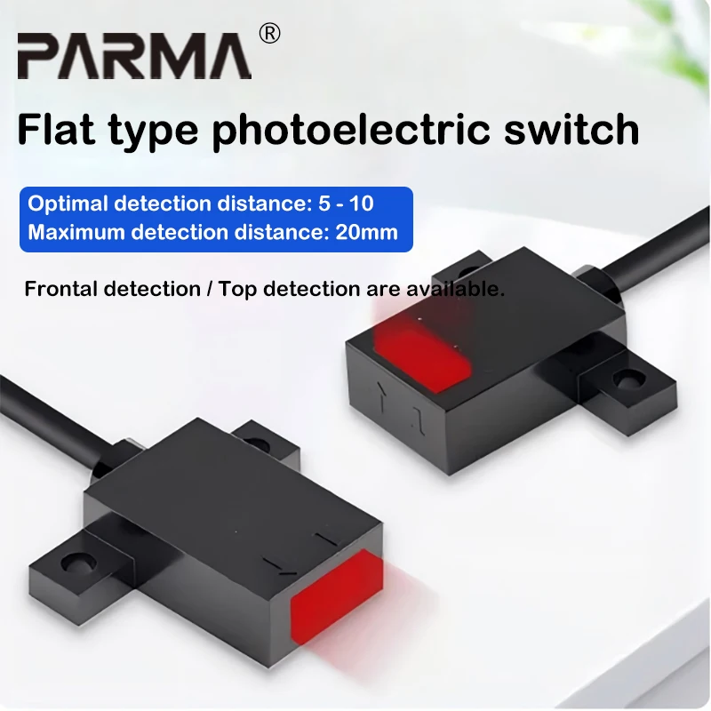 Ultra-thin flat-type diffuse reflective photoelectric switch sensor for position limit infrared sensing switch