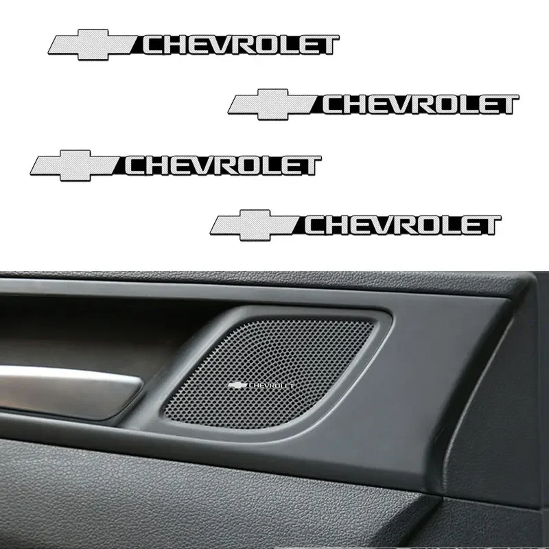 

3D Aluminum Car Audio Stickers For Chevrolet Silverado Impala Malibu Equinox Cruze Camaro Cavalier -Chevrolet Style Emblem Badge