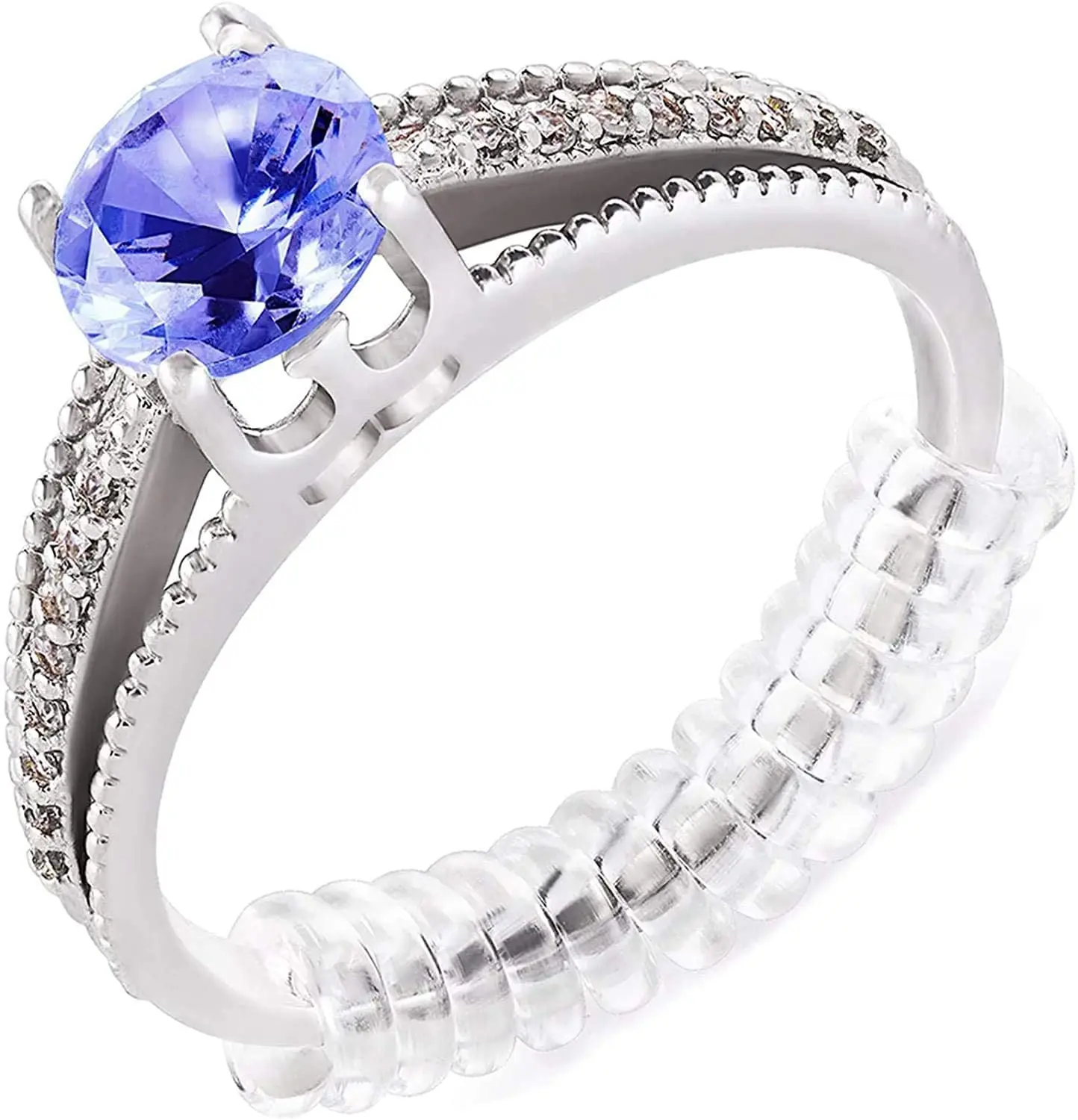 

Ring Sizer Adjuster for Loose Rings - 12 Pack, 2 Sizes for Different Band Widths – Silicone Ring Size Adjuster - Invisible Ring