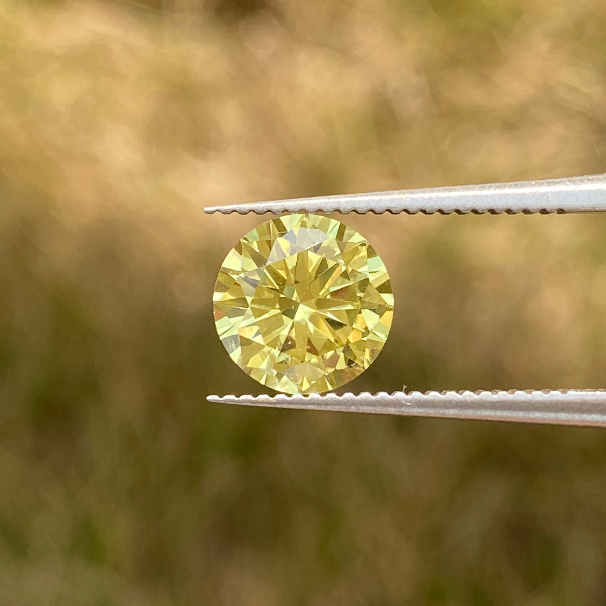 

Eme jewe Lab Grown SapphireYellow Round Cut for Charms Advanced Jewelry Making Materials DIY With AGL Certificate