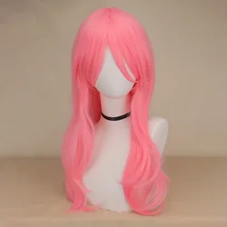 Anime Fluttershy Cosplay Synthetic Wig Long Curly Wave Hair Pink Wig Cosplay Cosplay Wigs Heat Resistant Wigs Hair