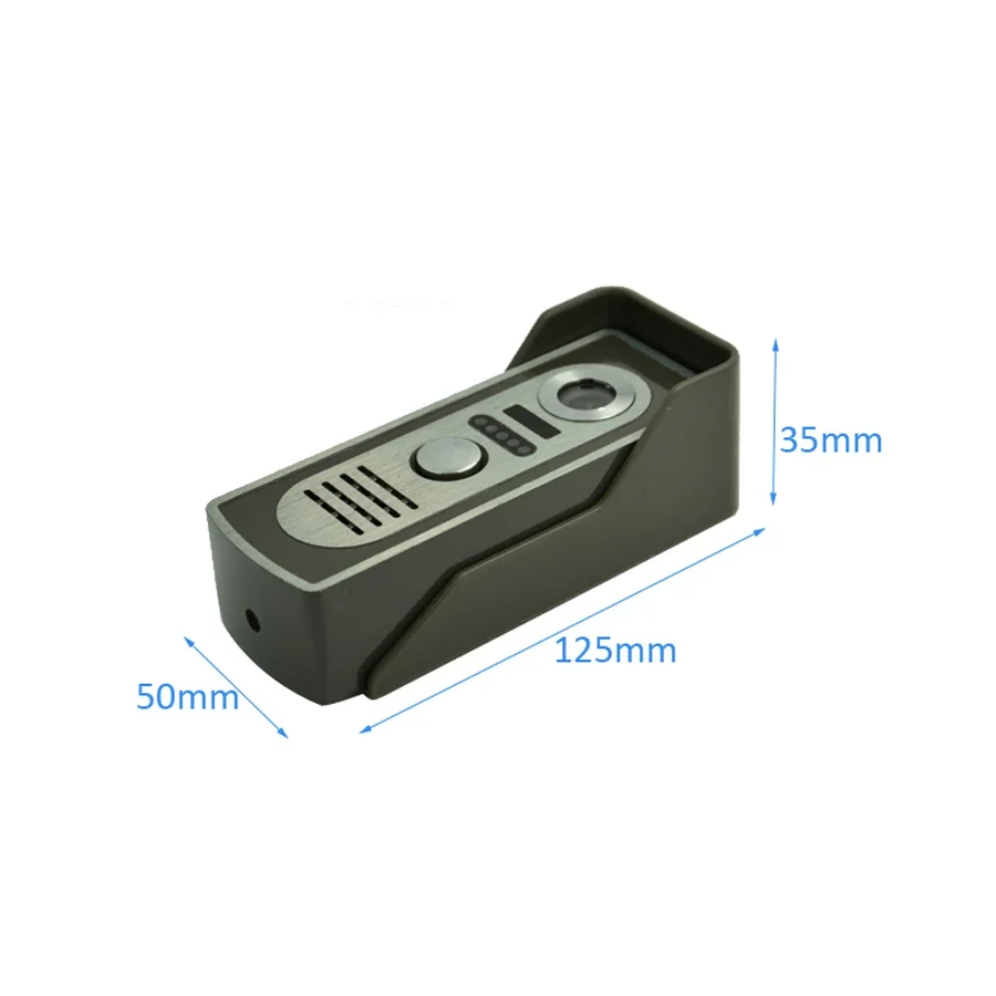 Home Use Video Door Phone Wire Intercom System 7" LCD Color Screen Waterproof Camera Door Bell Ringtone Talk Back for Visitor