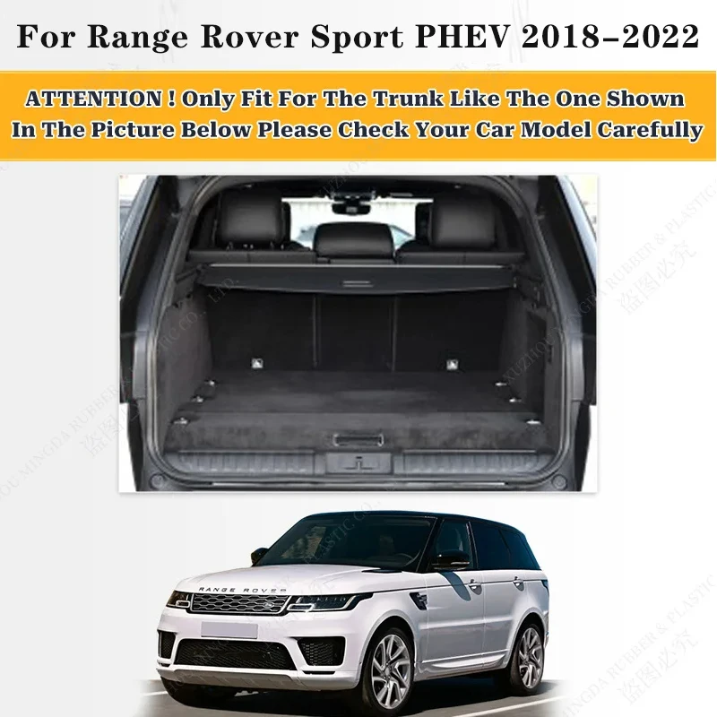 Car Trunk Mat For Landrover Range Rover Sport PHEV 2018 2019 2020 2021 2022 Custom Car Accessories Auto Interior Decoration