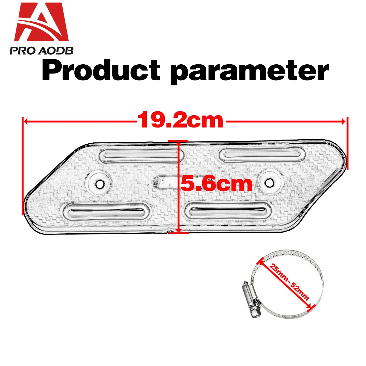 25-51mm Exhaust Heat Protector Shield For KTM EXC EXCF SXF Husqvarna FC FE SUZUKI RMZ KAWASAKI KXF BETA RR YAMAHA YZF HONDA CRF