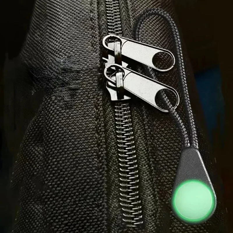 5pcs Luminous Zipper Pullers Glow In The Dark Night Outdoor Camping Hiking Zipper Pull Ideal Kit Marker Rucksacks Tent Zipper