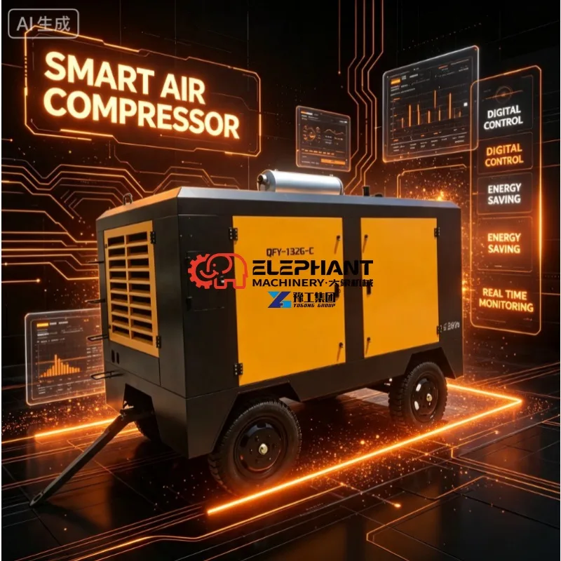Hot Sale Pipeline Engineering Air Compressor Stable Pressure Output for Pipeline Laying and Maintenance Operations
