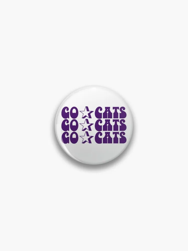 Go Cats - Purple Pin Buttons Brooches Pin Jewelry Accessory Customize Brooch Fashion Lapel Badges