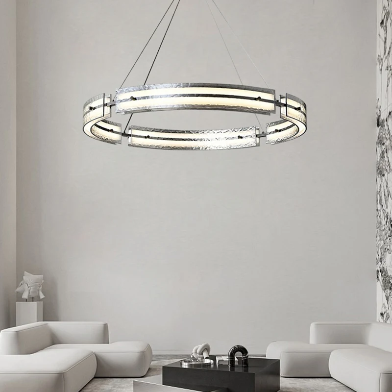 

Modern Circular Led Pendant Lights for Living Dining Room Food Tables Kitchen Bedroom Chandelier Home Decor Lusters Luminaires