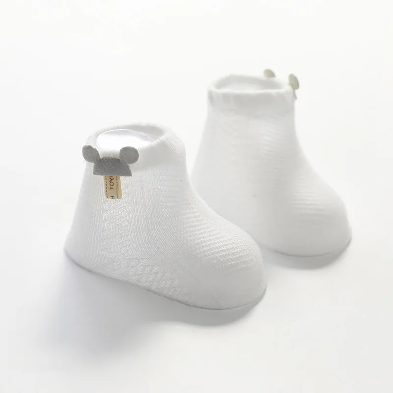 Calcetines para recién nacidos, calcetines tobilleros finos sin costuras de algodón para bebés de 0 a 6 meses, bonitos calcetines para primavera y otoño para niños y niñas ​