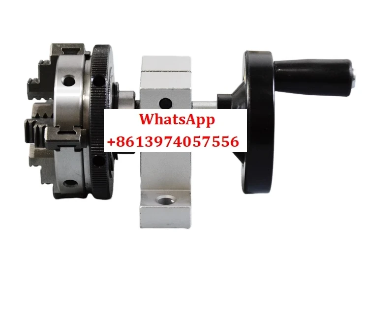 

Mini hand cranked rotating chuck center height 35mm, bearing steel material with slight damping sensation