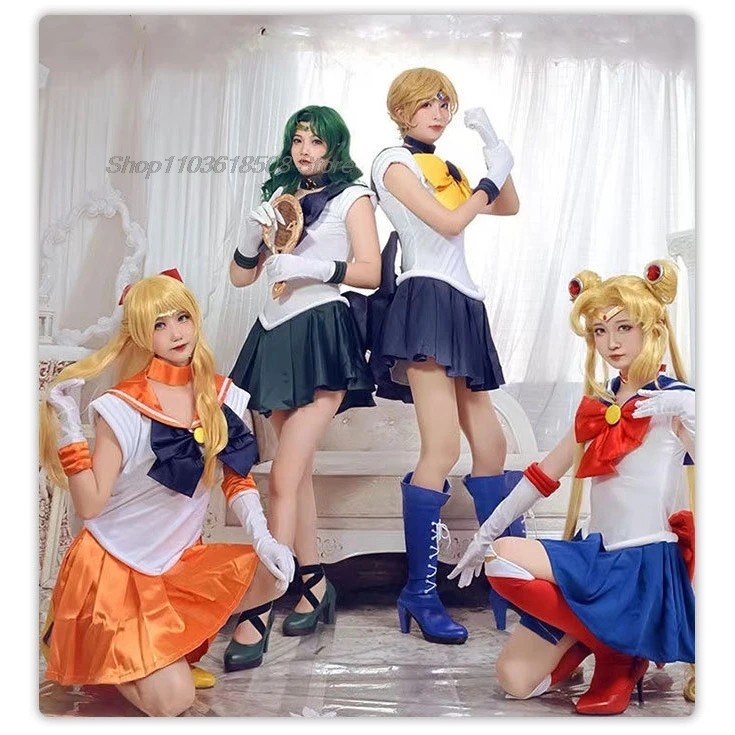 

Косплей-костюм для взрослых, аниме Сейлор звезда, матрос Марс, Хино Рей, кино, Макото, костюм на Хэллоуин