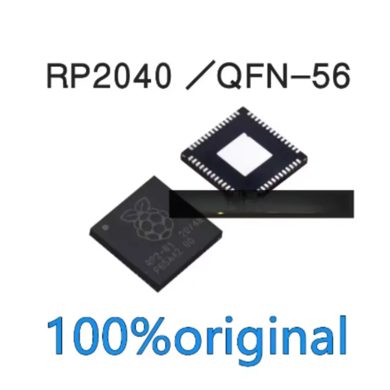10PCS RP2040 Package QFN-56 Raspberry Pi rp2040 ARM Cortex-M 0 133MHz Original Chip SMD