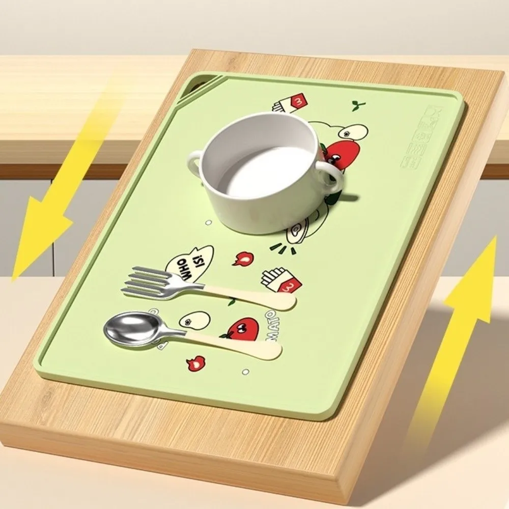 

Soft Cartoon Silicone Place Mat Anti-Slip Waterproof Drainer Mat Heat Resistance Oil Proof Insulation Pad Coffee Machine