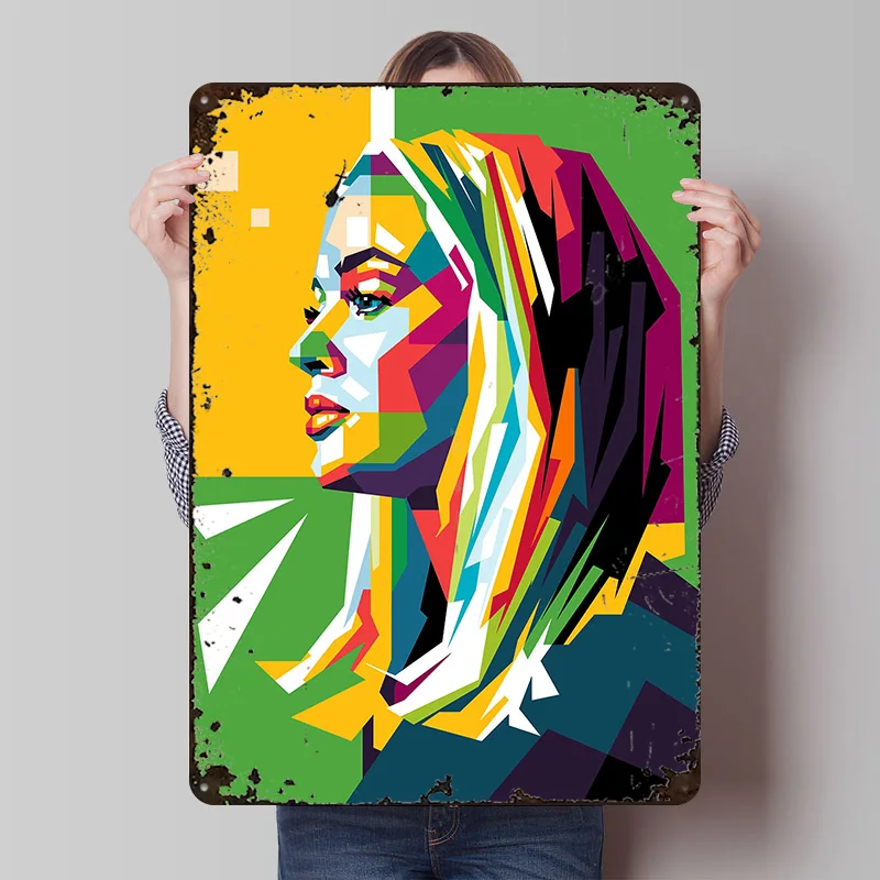 ZARA LARSSON Tin Poster Customized Wall Art Retro Vintage Metal Signs for Fans Room Modern Home Decoration Luxury Wand Deko Cozy