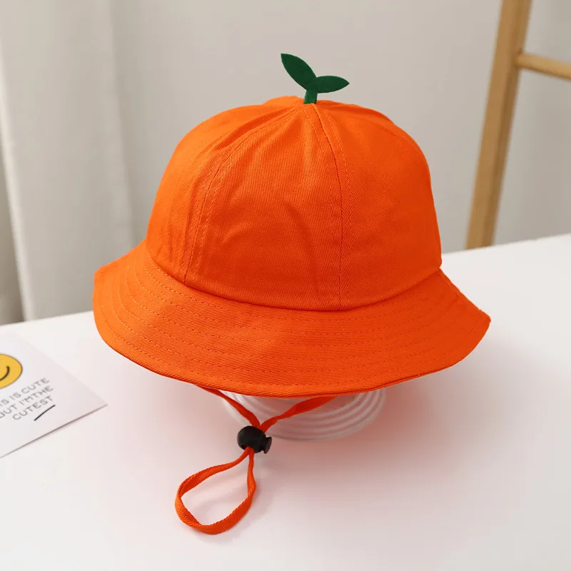 Children\'s Spring Summer Thin Boys And Girls Sunscreen Kindergarten Baby Sun Hat Travel Rope Fisherman Hat Cotton Beach Sun Hat