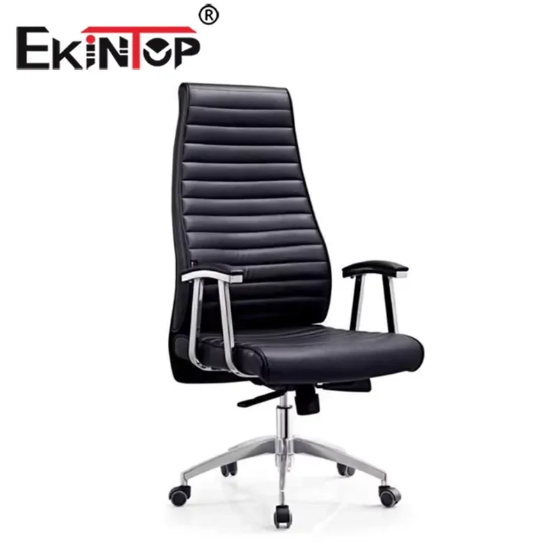 for Modern Luxury Executive PU Office Chair Ergonomic Wooden Frame Swivel Leather Computer Desk Chair for Home Office Use