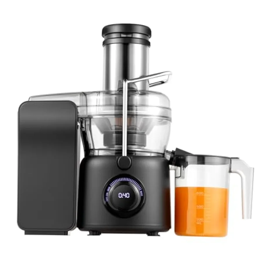 

Мощная центробежная соковыжималка 1250 Вт с широким загрузочным отверстием 3,35 дюйма для целых фруктов и овощей, с плавной регулировкой скорости, без BPA, из материала Tritan