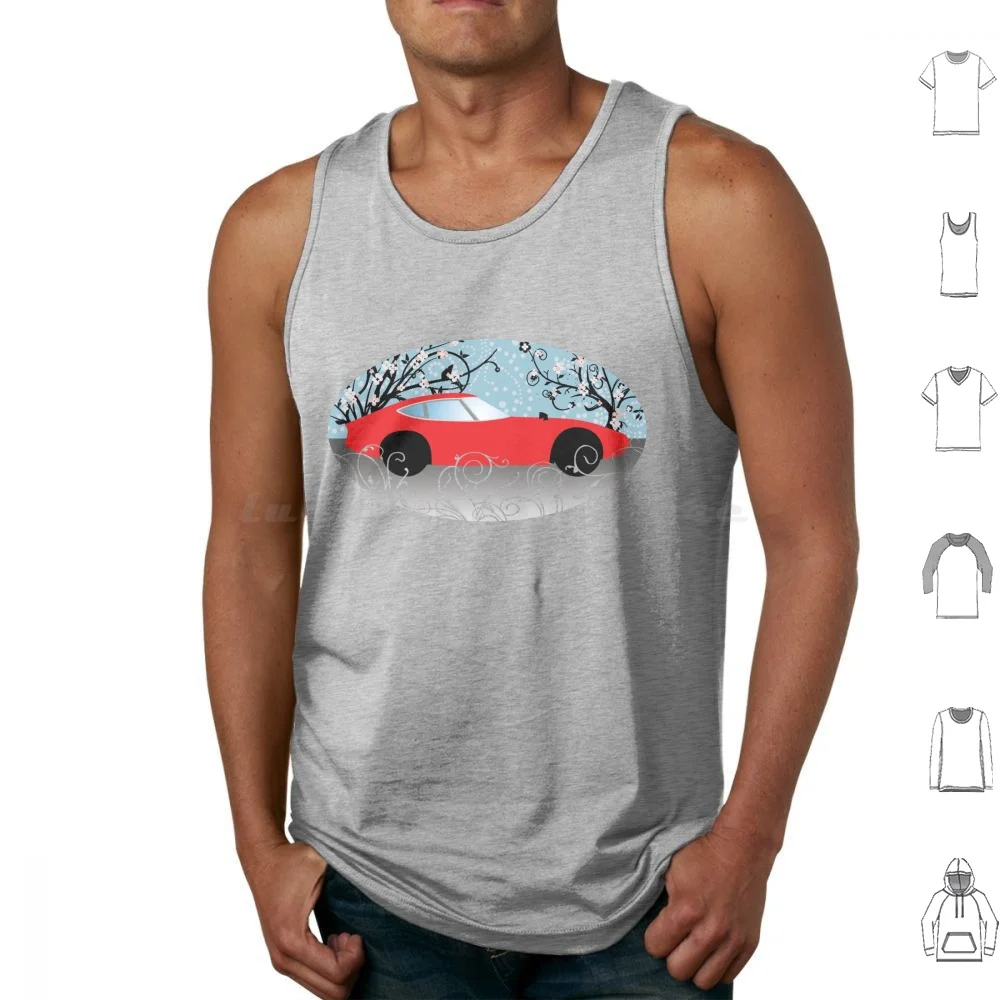 2000gt Tank Tops Print Cotton 2000gt Retro Vintage Supercar Exotic Turbo 2jz Boost Import Tuner Heritage Automotive Race