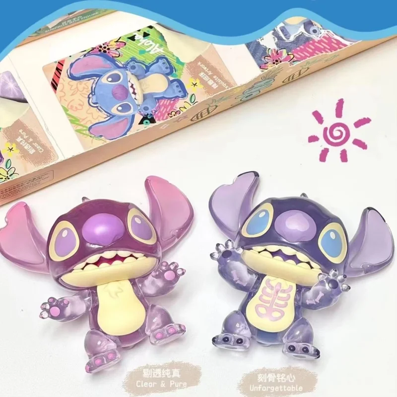 Miniso Disney Stitch Cool Transformer Series Blind Box, Kit de garaje moderno y versátil, adorno de escritorio, regalo especial para niños