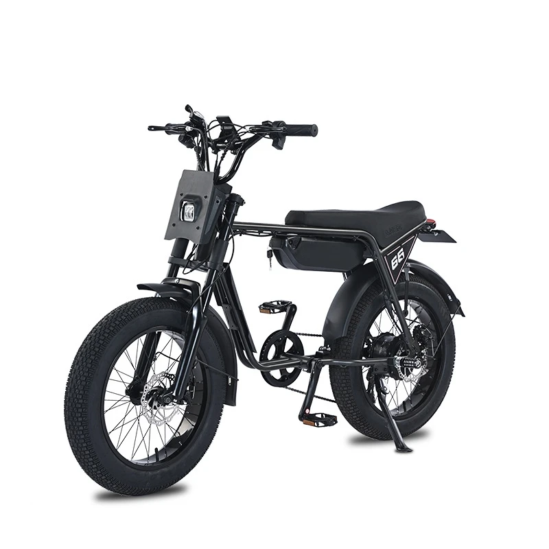 

ZX Snow E-bike 750 Вт Электрический городской велосипед 20-дюймовые толстые шины Ретро Ebike с подножками