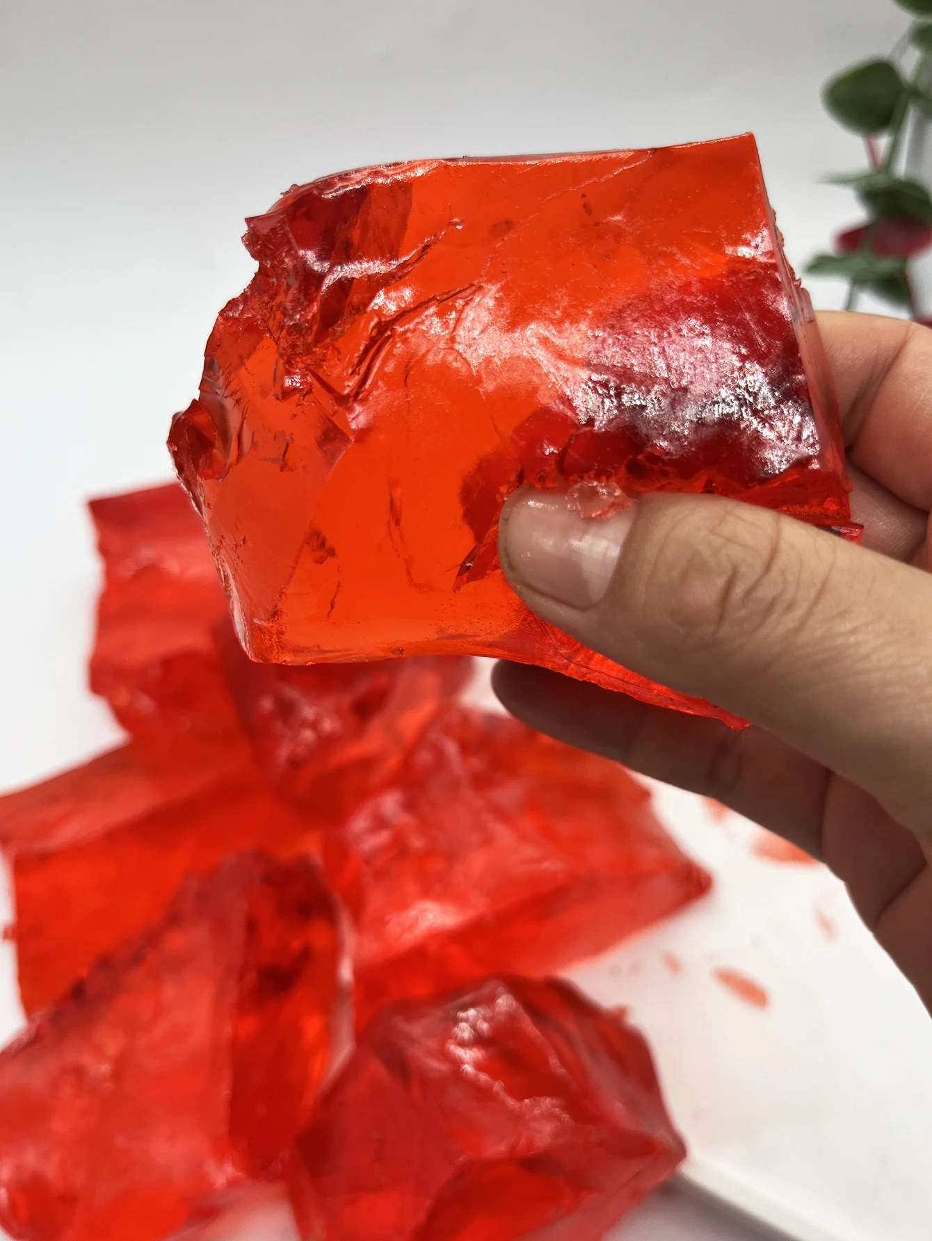 DIYキャンドル作り用レッドクリアゼリーワックス100g - - Candle Making Gel Wax のレビューと価格