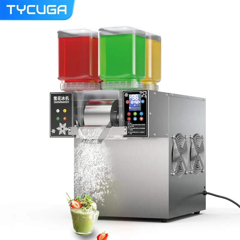 

Snowflake Ice Shaving Device 750W 120KG/24H Ice Maker Snow Shaver Machine Shaved Ice Korea Bingsu Soft Ice Shaving Maker 110V