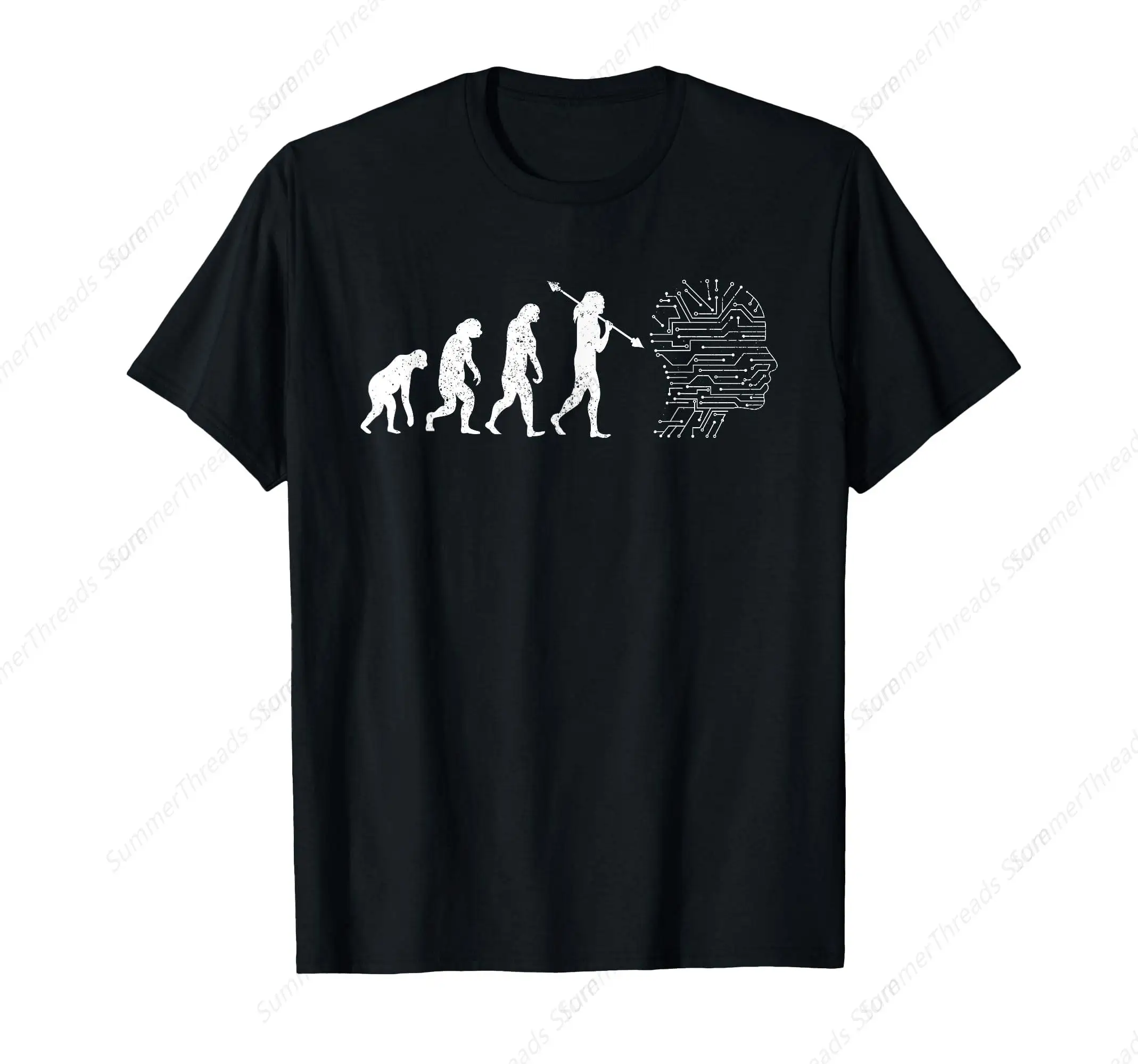 AI Evolution - Camiseta engraçada de inteligência artificial