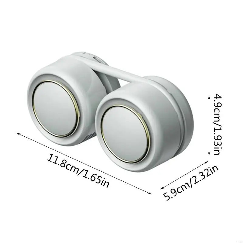 ミニネックファンポータブルUSB充電式ミュートスポーツネックファンの屋外N58D