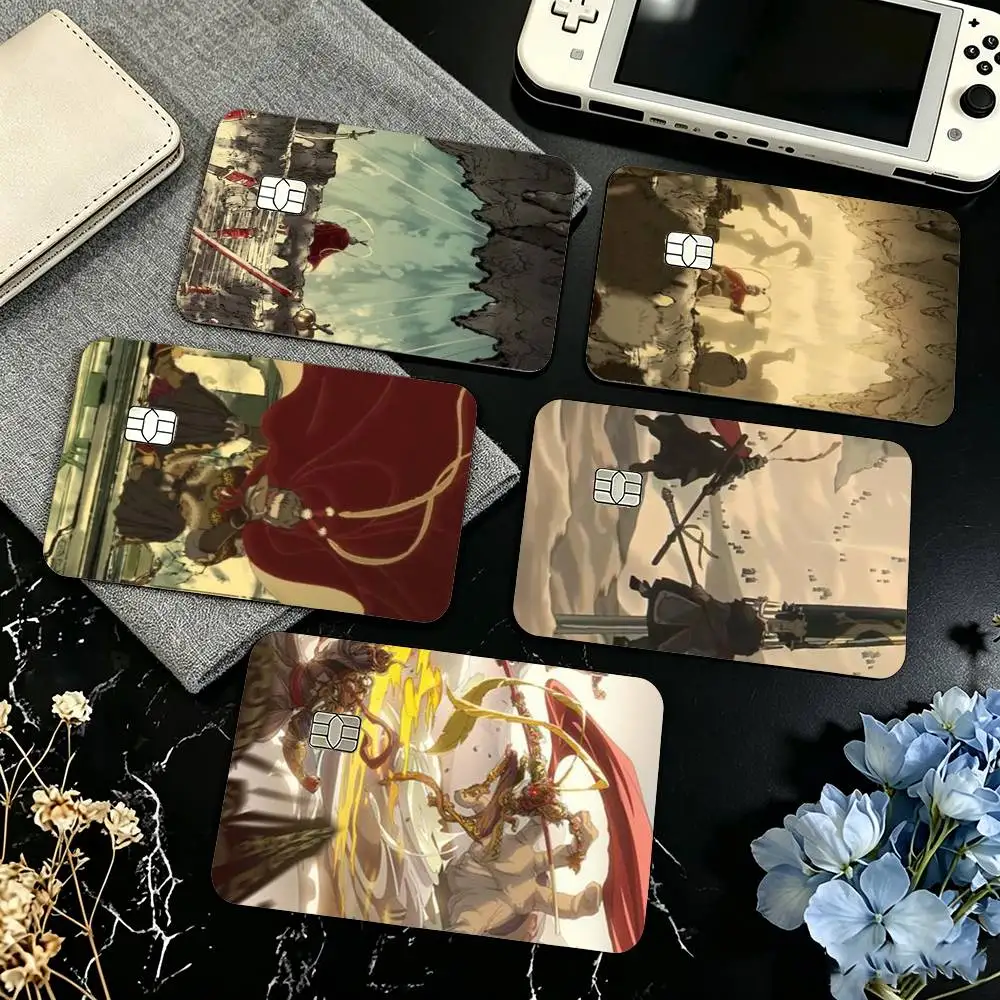 Game cool Black Myth Wukong Credit Card HD Stickers Game Card Decal Small Chip Waterproof Sticker Gift