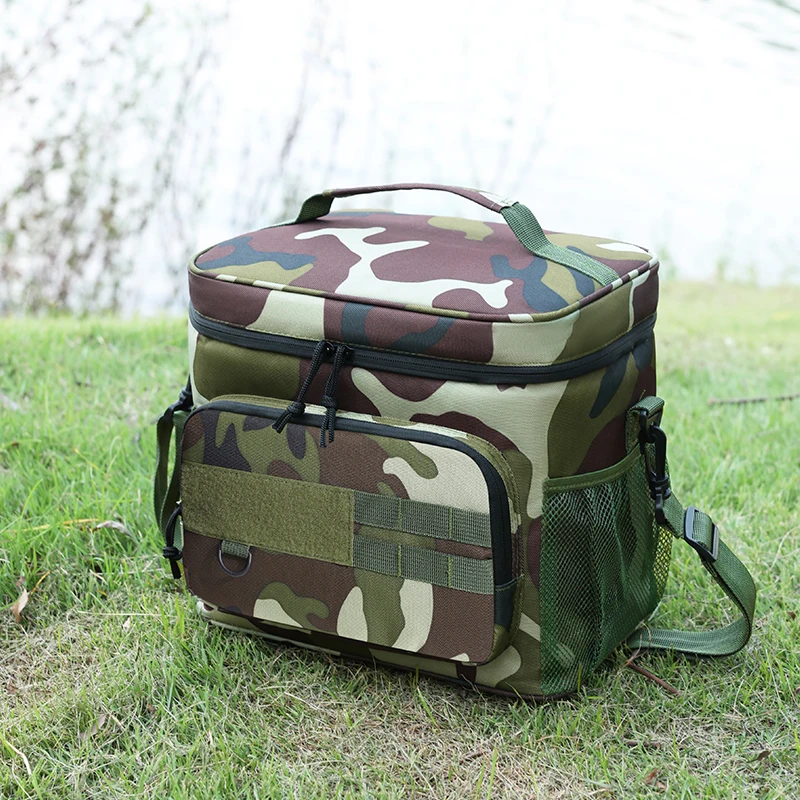 Taktische Thermo-Kühltasche mit hoher Kapazität, isolierte Lunchbox für den Außenbereich, auslaufsicher, isolierte, langlebige Lunchtasche für Männer, Mahlzeit ca – Detail 3