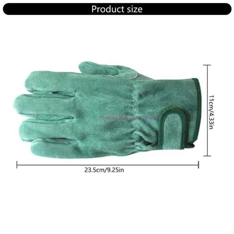 

Durable Leather Gardening Gloves Flexible Leather Welding Gloves for Accurate Tasks in Various Work Environments JOMD
