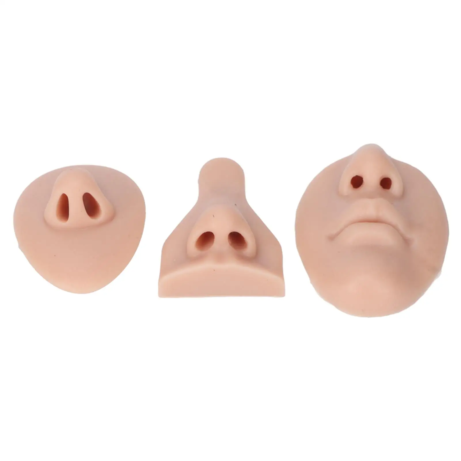 Simulation Silicone for nose Model Set for Suture Teaching and Exercise - 3D Soft Practice for nose Model