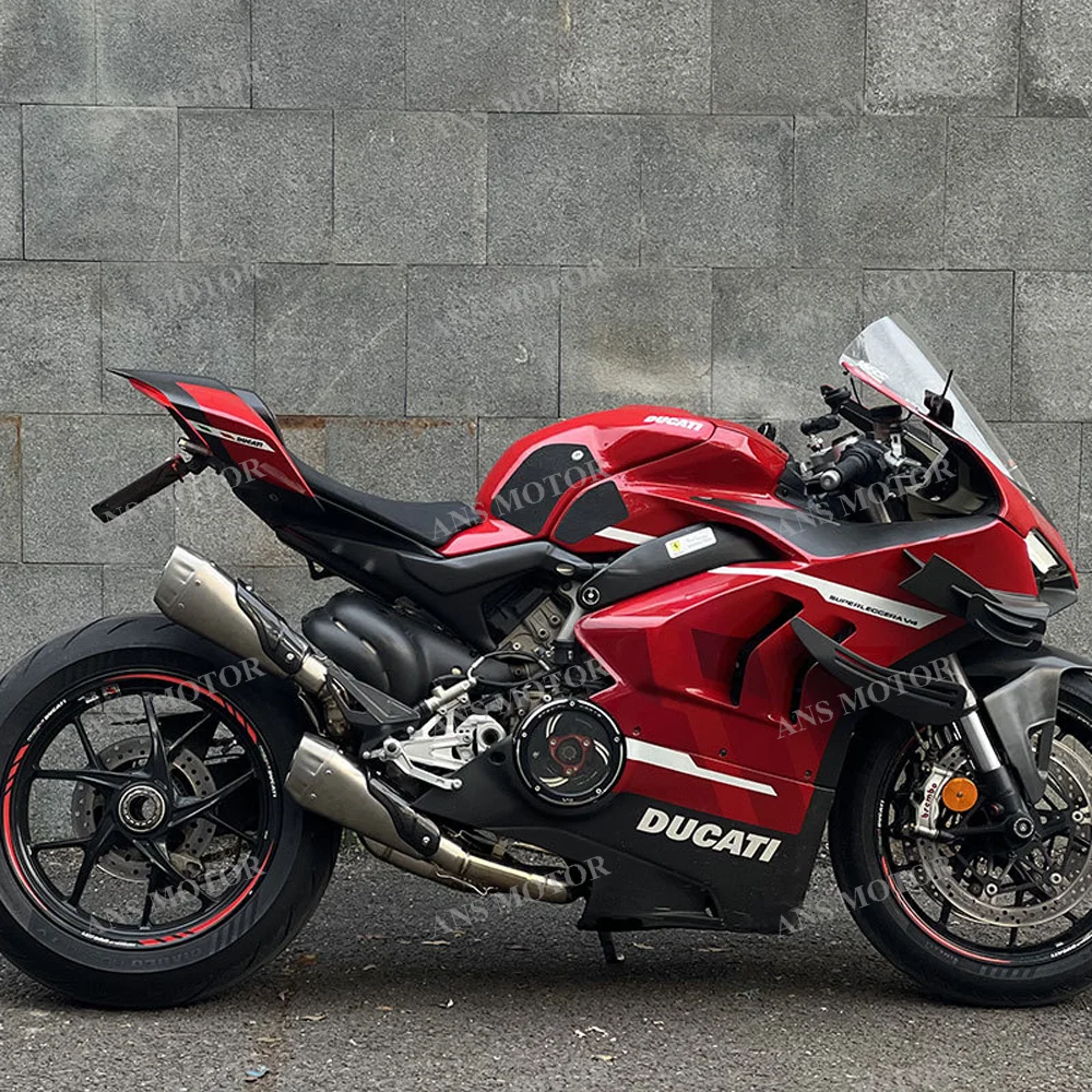 For Ducati Panigale V4 Streetfighter V4 Motorcycle Escape Exhaust Slip On Link Pipe With DB Killer Titanium/Stainless - Image 4